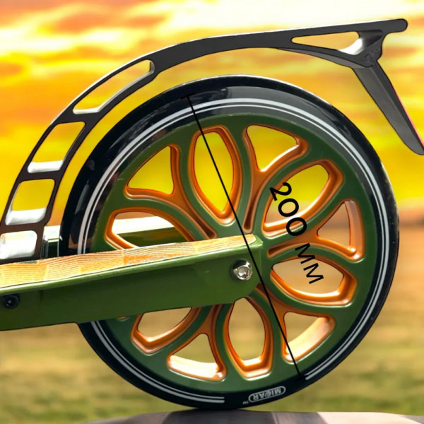 Двухколесный самокат Micar Town Rider 200 Хаки с передним амортизатором