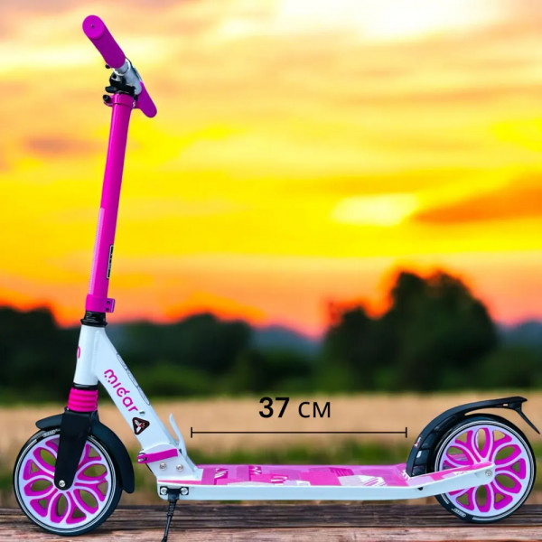 Двухколесный самокат Micar Town Rider 200 Розовый с передним амортизатором