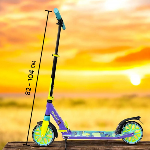 Двухколесный самокат Micar Town Rider 200 Фиолетовый с передним амортизатором