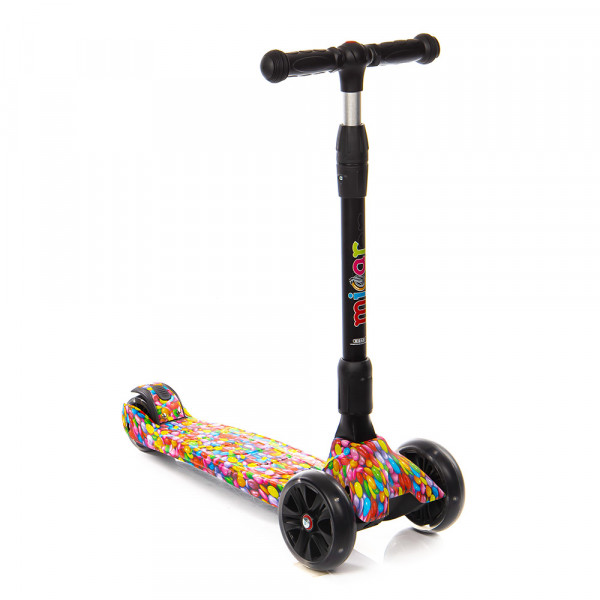 Детский трёхколёсный самокат Scooter Maxi Micar Ultra Candy со светящимися колёсами