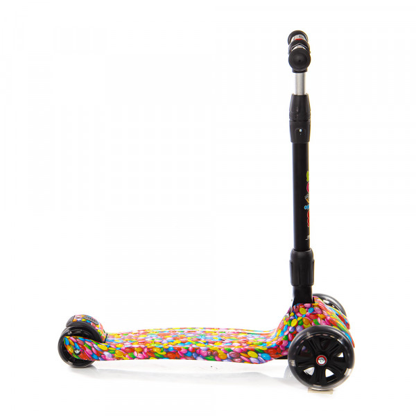 Детский трёхколёсный самокат Scooter Maxi Micar Ultra Candy со светящимися колёсами