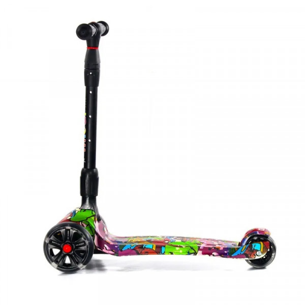 Детский трёхколёсный самокат Scooter Maxi Micar Ultra Hip-Hop со светящимися колёсами
