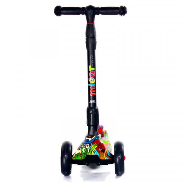 Детский трёхколёсный самокат Scooter Maxi Micar Ultra Hip-Hop со светящимися колёсами