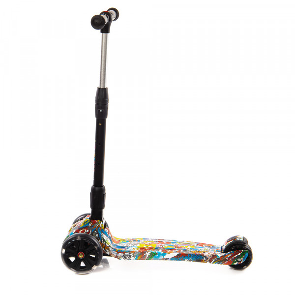 Детский трёхколёсный самокат Scooter Maxi Micar Ultra Multi со светящимися колёсами