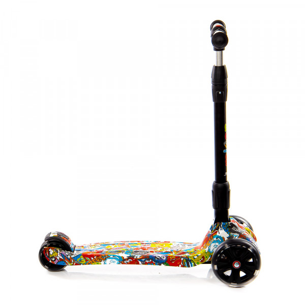 Детский трёхколёсный самокат Scooter Maxi Micar Ultra Multi со светящимися колёсами