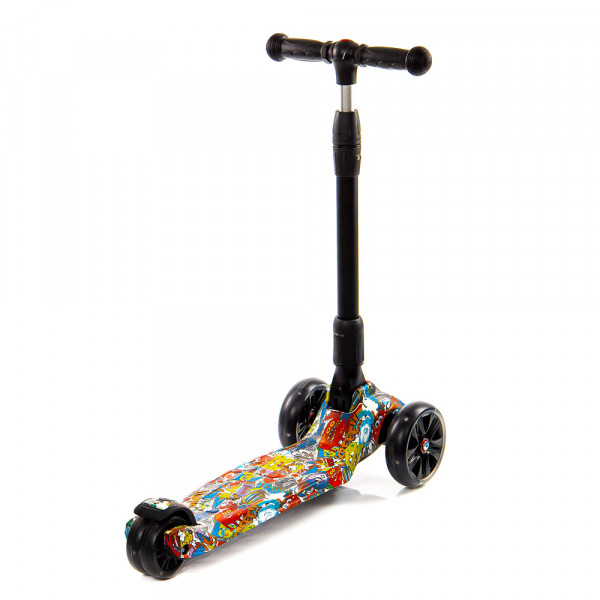 Детский трёхколёсный самокат Scooter Maxi Micar Ultra Multi со светящимися колёсами