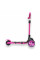 Детский трёхколёсный самокат Micar Zumba Big Wheels Чёрно-розовый со складным рулём и светящимися колёсами