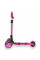 Детский трёхколёсный самокат Micar Zumba Big Wheels Чёрно-розовый со складным рулём и светящимися колёсами