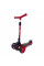 Детский трёхколёсный самокат Micar Zumba Big Wheels Красный со складным рулём и светящимися колёсами