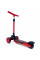 Детский трёхколёсный самокат Micar Zumba Big Wheels Красный со складным рулём и светящимися колёсами