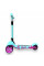 Детский трёхколёсный самокат Micar Zumba Big Wheels Розово-голубой со складным рулём и светящимися колёсами