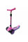 Детский трёхколёсный самокат Micar Zumba Big Wheels Фиолетовый со складным рулём и светящимися колёсами