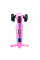 Детский трёхколёсный самокат Micar Zumba Big Wheels Фиолетовый со складным рулём и светящимися колёсами