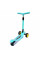 Детский трёхколёсный самокат Micar Zumba Big Wheels Голубой со складным рулём и светящимися колёсами