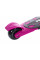 Детский трёхколёсный самокат Micar Zumba Big Wheels Фиолетовый со складным рулём и светящимися колёсами