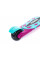 Детский трёхколёсный самокат Micar Zumba Big Wheels Чёрно-розовый со складным рулём и светящимися колёсами