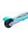 Детский трёхколёсный самокат Micar Zumba Big Wheels Голубой со складным рулём и светящимися колёсами
