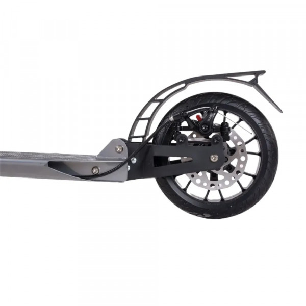 Самокат Tech Team City Scooter Disk Brake 2024 Серый с дисковым тормозом и амортизаторами