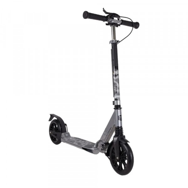 Самокат Tech Team City Scooter Disk Brake 2024 Серый с дисковым тормозом и амортизаторами