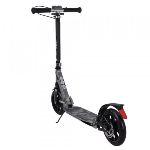 Самокат Tech Team City Scooter Disk Brake 2024 Серый с дисковым тормозом и амортизаторами