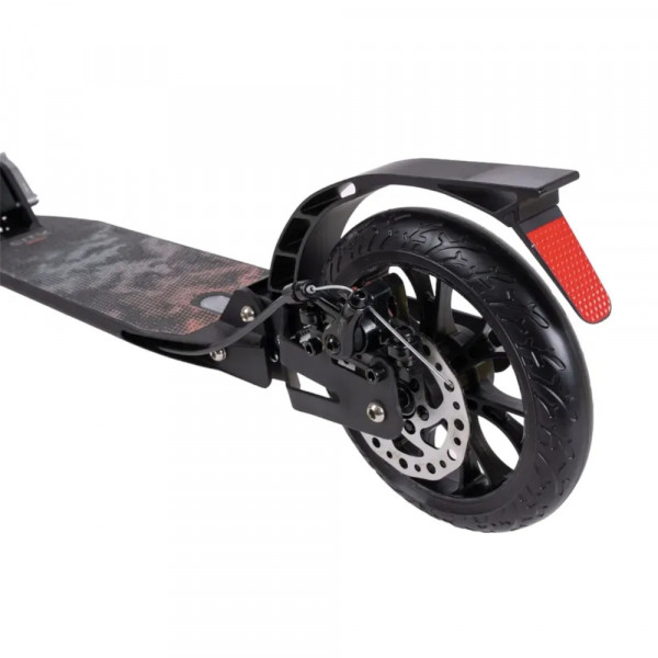 Самокат Tech Team City Scooter Disk Brake 2024 Красный с дисковым тормозом и амортизаторами